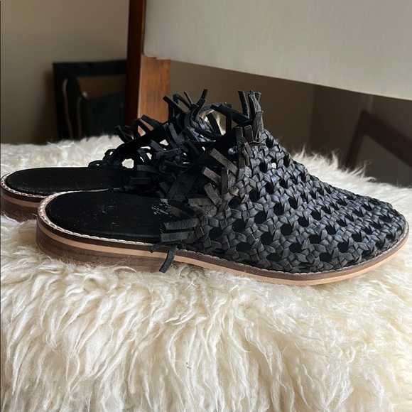 Free People Shoes - Free people black Woven Women's Slip-On Shoes